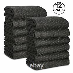 12 Heavy Duty Moving & Packing Blankets Professional 80 x 72 Professional