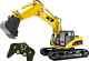 15 Channel Professional Rc Excavator Heavy Duty Metal Toy With Battery Powered