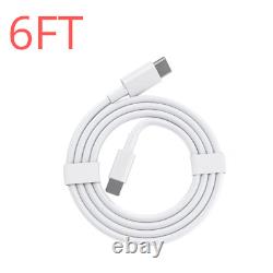 1/100 Lot PD Fast Charger Cable 3FT/6FT Type USB C to iPhone 14 13 12 11 Pro XR