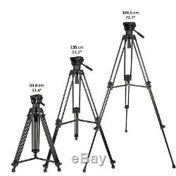 1.8M Tall Professional Heavy Duty Metal Tripod Two Stages Camera Camcorder Hold