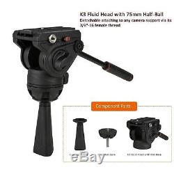 1.8M Tall Professional Heavy Duty Metal Tripod Two Stages Camera Camcorder Hold