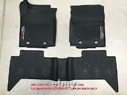 2016-2021 Toyota Tacoma Trd Pro All Weather/rubber Floor Mat Auto Transmission