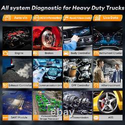 24V 12V Heavy Duty Truck Diagnostic Tool OBD2 Scanner DPF Regen All System Check