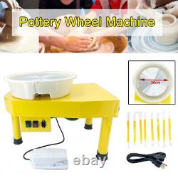 30CM Potters Wheel For Professional Ceramic Work Heavy Duty Machine Wheel 350W