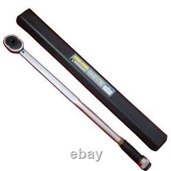 3/4 Dr Pro Ratchet Torque Wrench 100 500 NM Newton Meters Foot pound certified