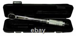 3/8 Torque Wrench Snap Socket Professional Drive Click Type Ratcheting with Case