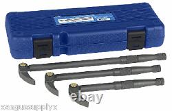 3 Piece 180 Degree Indexing Adjustable Professional Heavy Duty Pry Bar Set