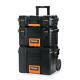 3 Piece Heavy Duty Professional Portable Lockable Tool Storage System Water Seal