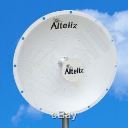 5 GHz (4.9 GHz to 6.5 GHz) 30dBi Heavy Duty MIMO 2x2 PtP Dish Antenna