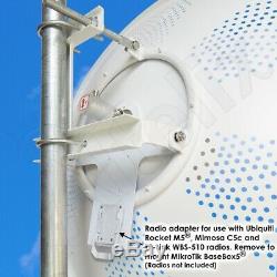 5 GHz (4.9 GHz to 6.5 GHz) 34dBi MIMO Heavy Duty 2x2 PtP Dish Antenna