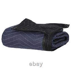 72x80 Heavy Duty Professional Quality 24 Performance Moving Blankets Black