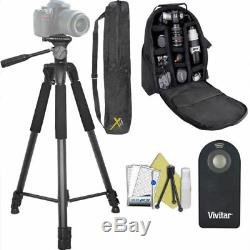 75 Pro Heavy Duty Tripod + Large Backpack + Remote For Nikon Canon Sony Pentax