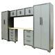 8 Pcs Tool Storage Cabinet Garage Organiser Workshop Heavy Duty Steel Hilka Pro