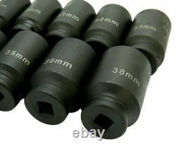 9pcs Pro Axle Nut Impact Socket Set Heavy Duty Removal Tool 1/2 Drive 29-38mm