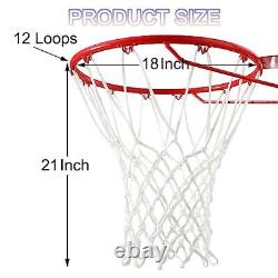Basketball Net Outdoor, (7.16 oz) Professional Heavy Duty Basketball Net 10 Pcs