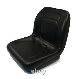 Black High Back Seat for John Deere L110, L111, LA115, L118, L120, L130, L135