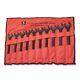 Black Oxide Sae Jumbo Combo Wrench Set 10 Pc Professional Grade Quality Withpouch