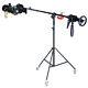 Boom Arm Stand Super Heavy Duty Pro Kit Rotatable Plus Wheels 6kg Counterweight