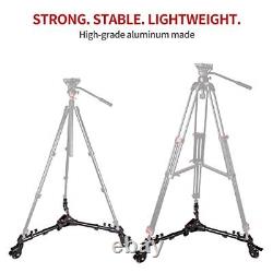 COMAN Professional Tripod Dolly Heavy Duty with Adjustable Leg Mount with 3