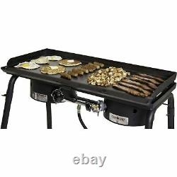 Camp Chef Professional Heavy Duty Steel Deluxe Griddle with Built In Grease Drai