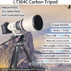 Carbon Fiber Tripod-Lt364C-Small Size RT90C Professional Heavy Duty Tripods Stab
