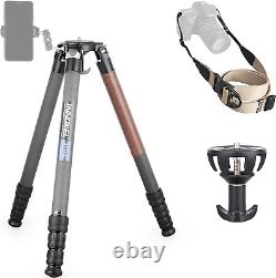 Carbon Fiber Tripod ST384C Professional Heavy Duty Camera Stand with 75Mm Bowl