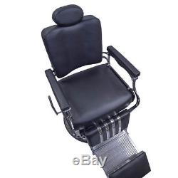 Classic Barber Chair, Fully Reclines, Heavy-Duty Lift Pump, Professional Grade