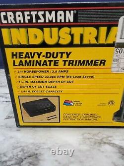 Craftsman Professional Industrial Heavy Duty Laminate Trimmer Router 27512 USA