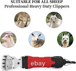 DUCKBOY Electric Sheep Clippers Heavy Duty, Professional 380W Shearing Machine f