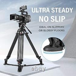 DV 2 Professional Fluid Head Video Tripod System 69Inch Heavy Duty Camera Stand