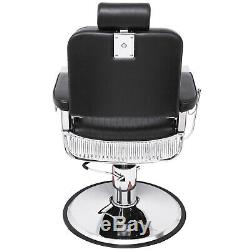 Deluxe Hydraulic Barber Chair Reclining Heavy Duty Salon Professional Equipment