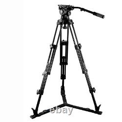 E-IMAGE EI7080AA Professional Two-Stage Aluminum Tripod with 100mm Bowl