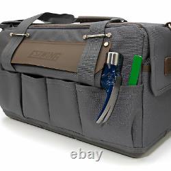 Estwing Heavy Duty 14 Compartment, 18 in. Professional Framer's Tool Bag 94762
