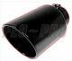 Flo Pro 15 Black Exhaust Tip Rolled Edge Angle Cut 5 Inlet 7 Outlet