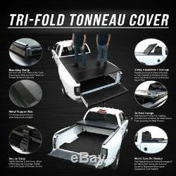 For 2004-2019 Ford F-150 5.5ft Short Bed Hard Tri-Fold Tonneau Cover Clamp-On
