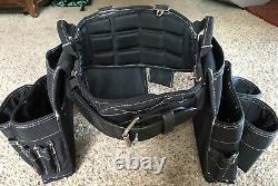 GATORBACK Contractor Pro Carpenter Tool Belt 3 Heavy Duty Pouches, Back support