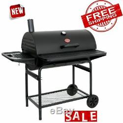 GRILL CHARCOAL HEAVY DUTY BBQ Burger Smoker Pro Outdoor Camping Barbecue Griller