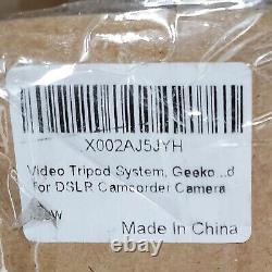 Geekoto Video Tripod System 72 inches Heavy Duty Tripod Professional Aluminum