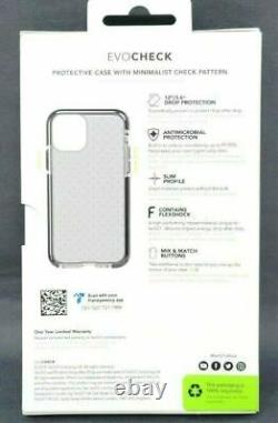 Genuine Tech21 Evo Check Case For iPhone 11 Pro Only(5.8) Smokey Black Original