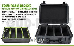 Graded Card Storage Box Heavy Duty Weatherproof Case Slab Holder BGS PSA Sports