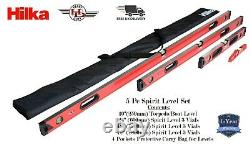 HILKA Spirit Level Kit NEW 5 Piece Professional Torpedo Box Level Set HEAVY DUTY