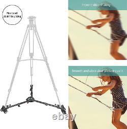 HTURS Photography Professional Tripod Dolly, Heavy Duty and Lightweight with Rub