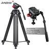 Heavy Duty 72&50'' Pro Camera Tripod For Dslr Video Stand Fluid Pan Head With Bag