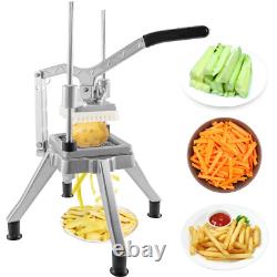 Heavy Duty Commercial Chopper 1/2 Blade Professional Food Dicer Stainless Steel