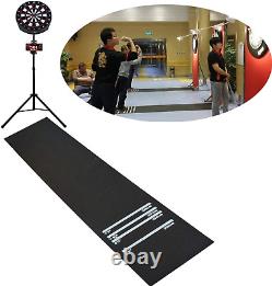 Heavy Duty Darts Mat with Throw Lines Professional Rubber Dart Carpet Non-Slip D