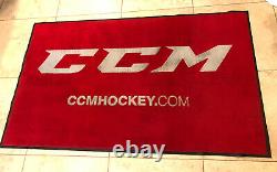 Heavy Duty Large CCM Hockey Pro Shop Rug 59x36 Made In USA Rare Stock 10lb
