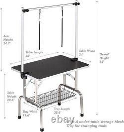 Heavy Duty Pet Professional Dog Bone Pattern Portable Foldable Grooming Table US