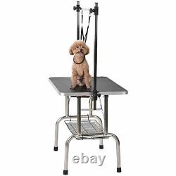 Heavy Duty Pet Professional Dog Cat Foldable Grooming Table Arm SpaceSaving USA