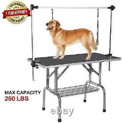 Heavy Duty Pet Professional Dog Cat Foldable Grooming Table With Arm SpaceSaving