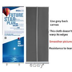 Heavy-Duty Retractable Roll Up Banner Stand + Free Printing + Padded Canvas Bag